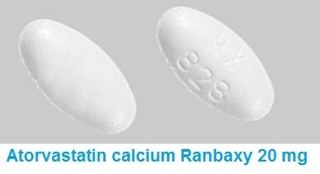 atorvastatin calcium Ranbaxy 20 mg